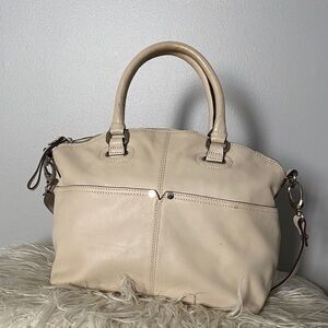 Tignanello Cream Satchel Bag